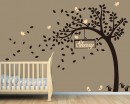 Nursery Tree Wall Decal with Customised Name Frame